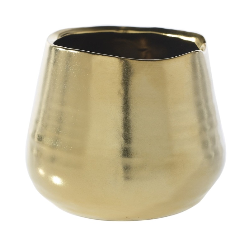 Tegan Pot (matte gold)|3.25″x3″|5.5″x4.5″|7.25″x5.5″