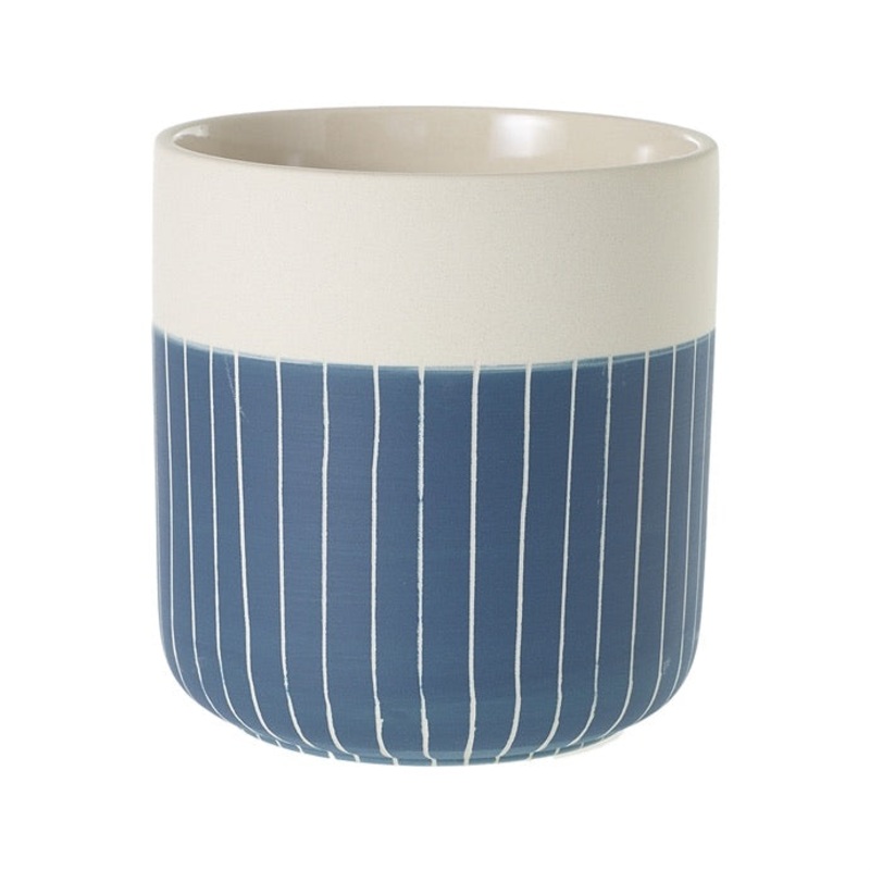 Westview Pot (stripes design)|4.75″x5″