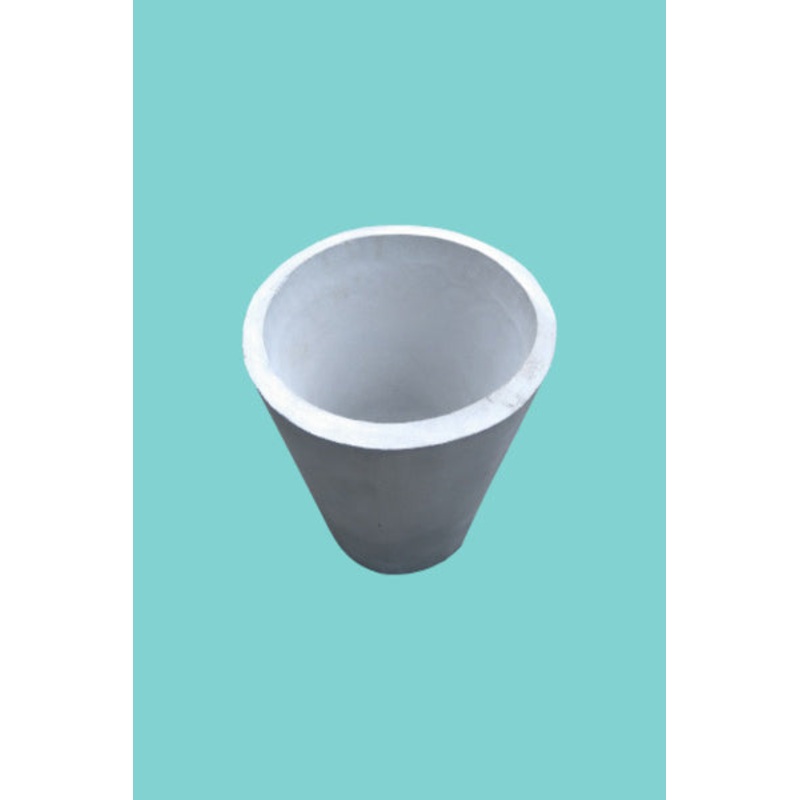 Titanium Finished Cement Plain Vase – 12”x 18”