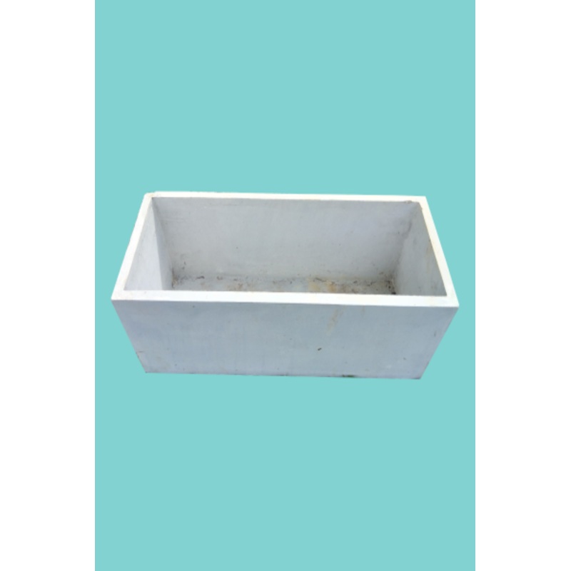 Titanium Finished Cement Trough Pot – 10×1024