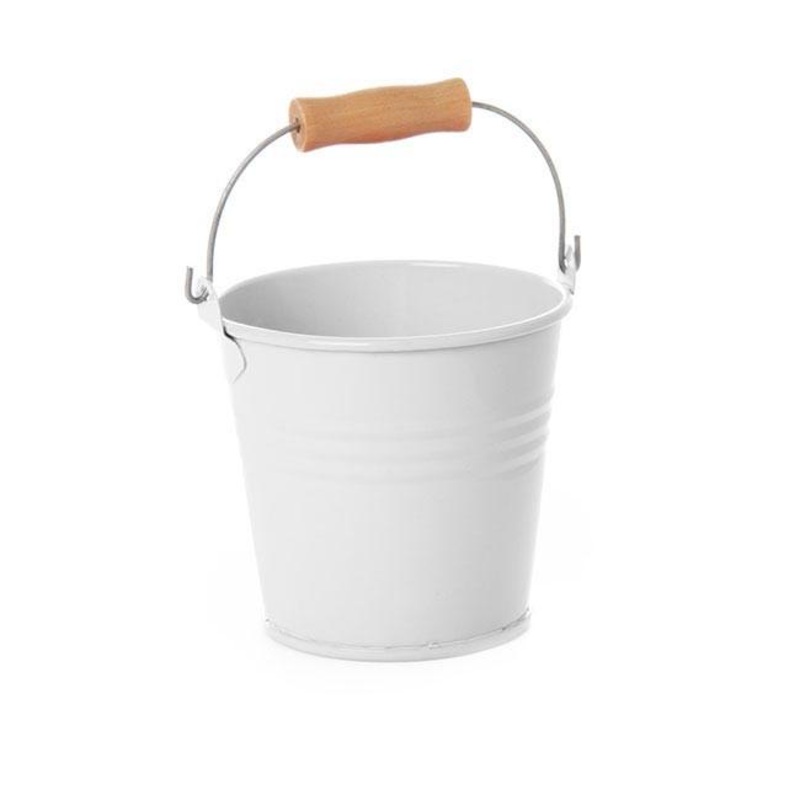 Mini Metal Pails – White|White
