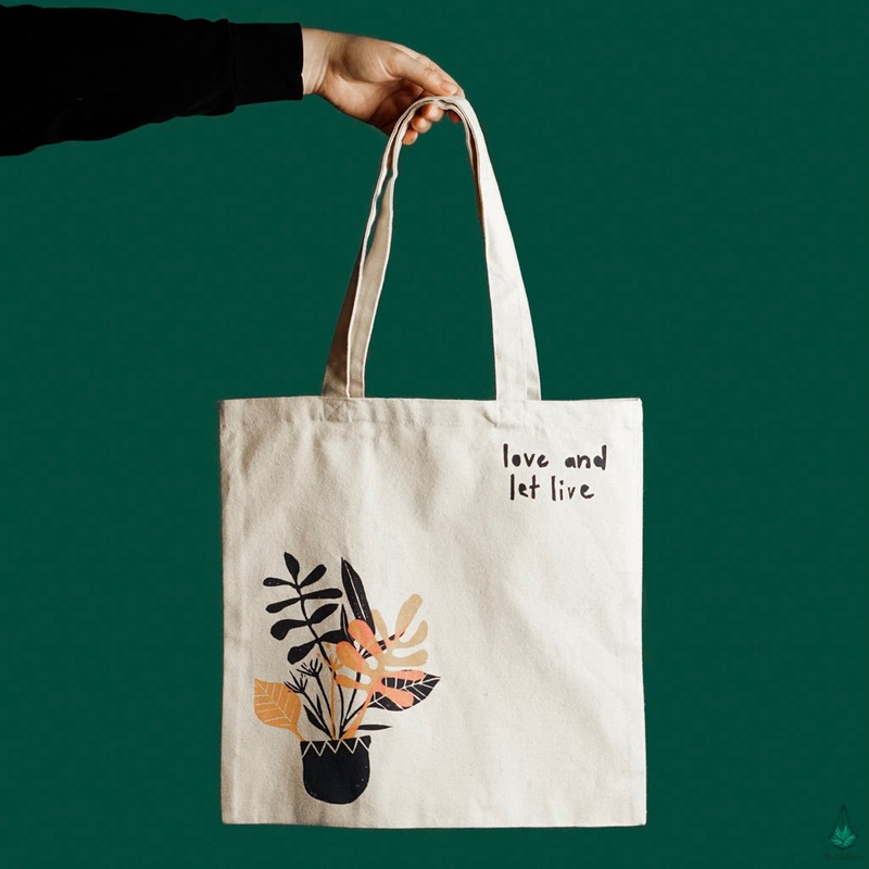 ‘Motto’ Canvas Tote Bag