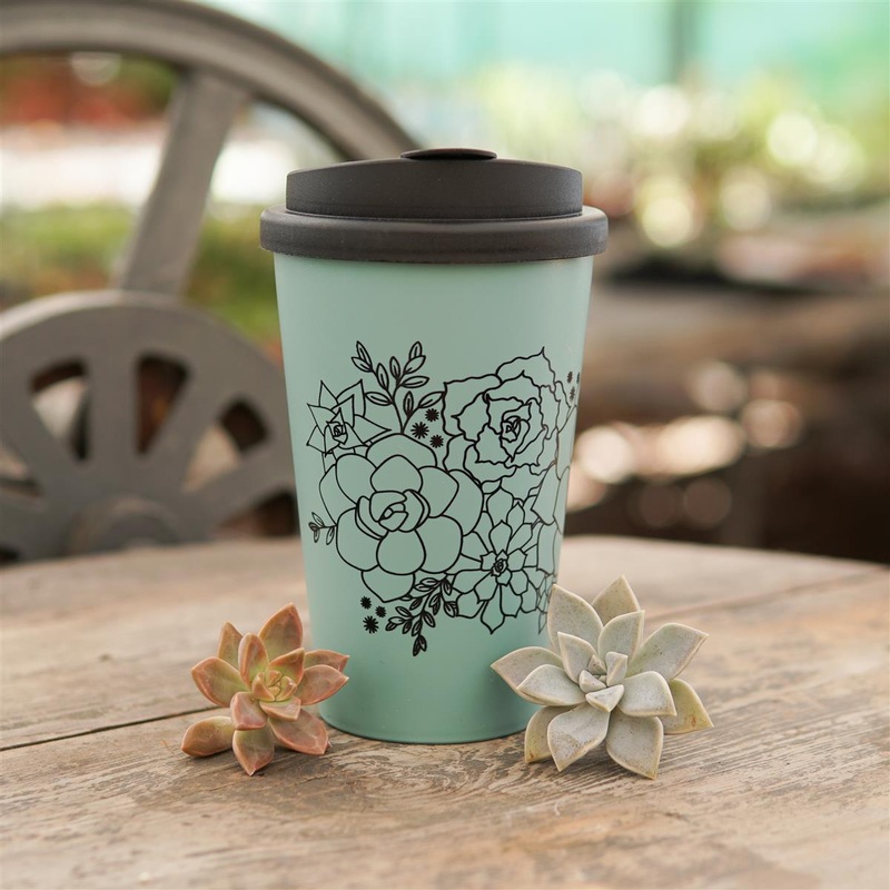 Coffee To Go Cups – Reusable cups with succulents