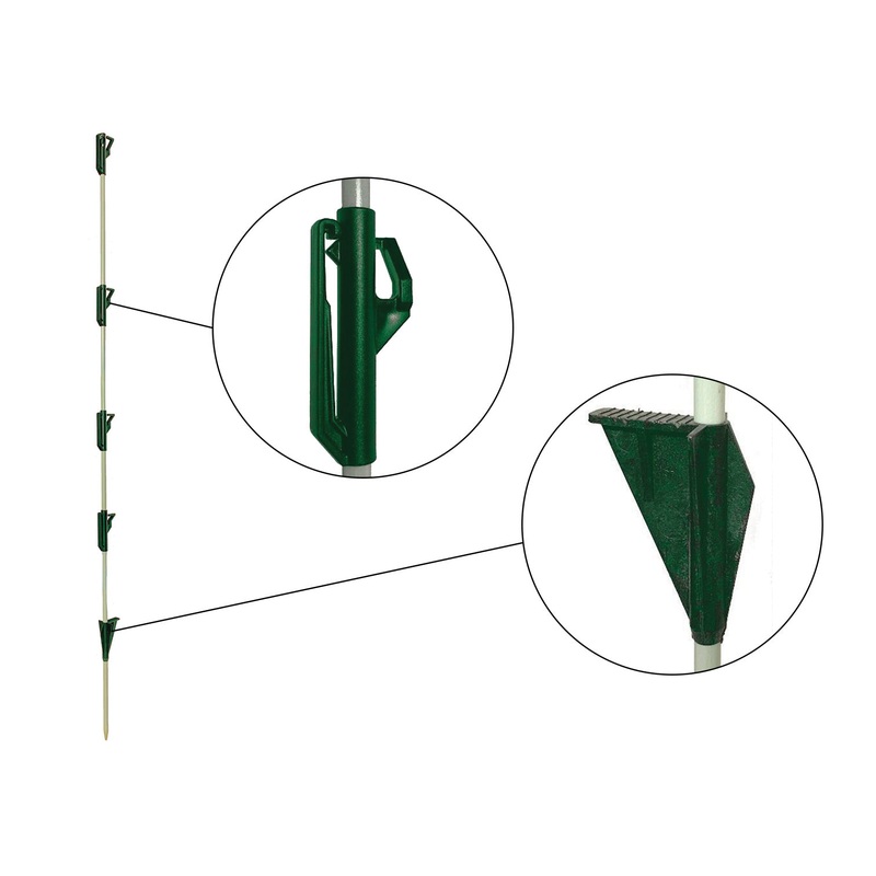 Dare Fiberglass Step In Post|4 x 3/8|Green