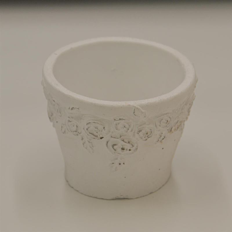 Betontopf ROSE fr 6cm Sukkulenten
