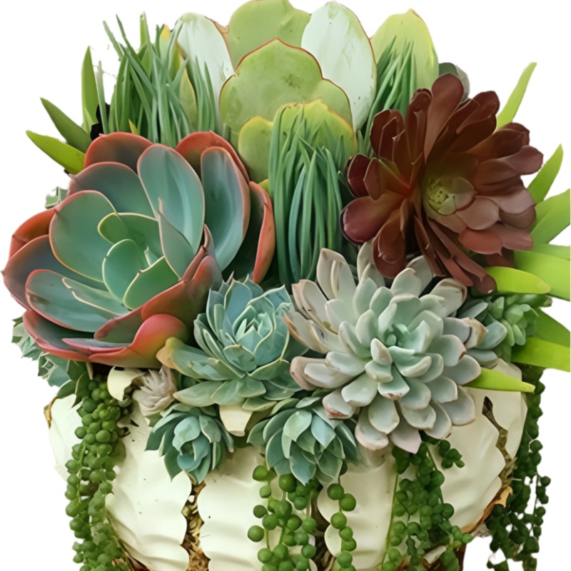 10 Mixed Rossy Varieties Echeveria Aeonium Jade Succulents Stonecrop Cactus Bowls 2Inches Pot Ht7