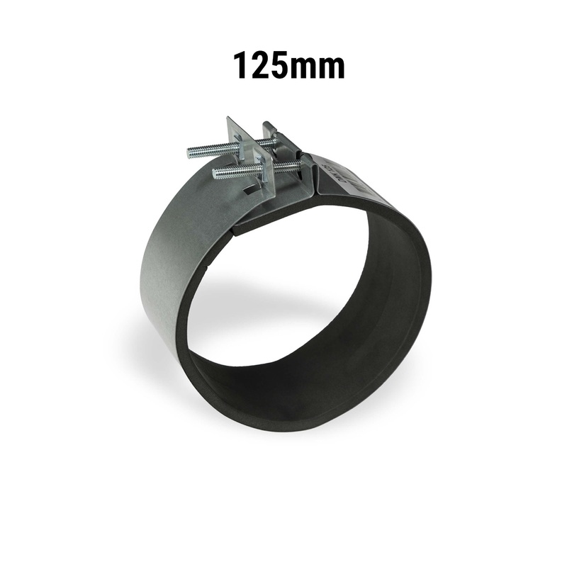 Neoprene Ducting Clamp Collar Flange – 125mm