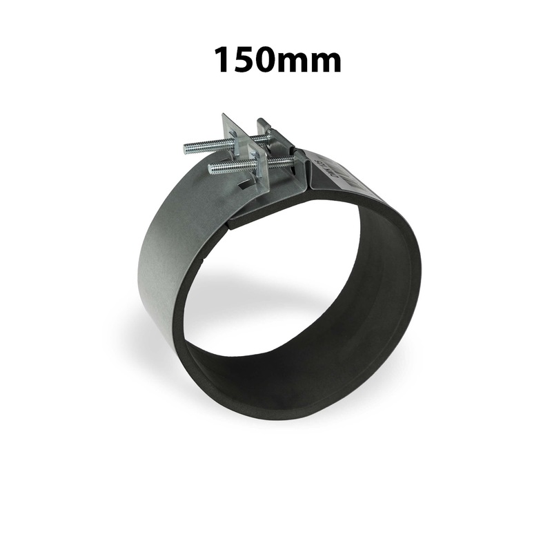 Neoprene Ducting Clamp Collar Flange – 150mm