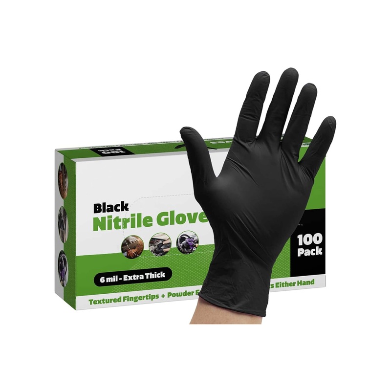 Nitrile Disposable Powder-Free Lab Gloves (Pair)