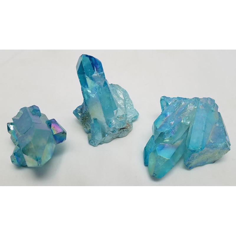 Aqua Aura Quartz Cluster