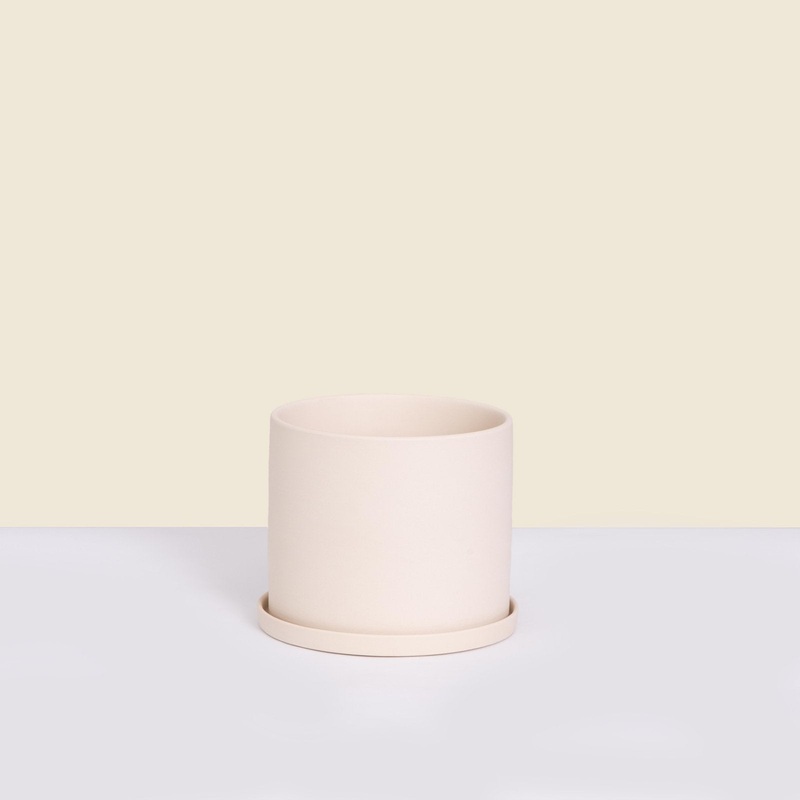 Beige Matte Cylinder|5.5 inch|8 inch