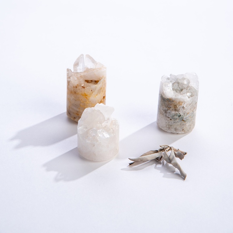 Clear Quartz Crystal Cupcake