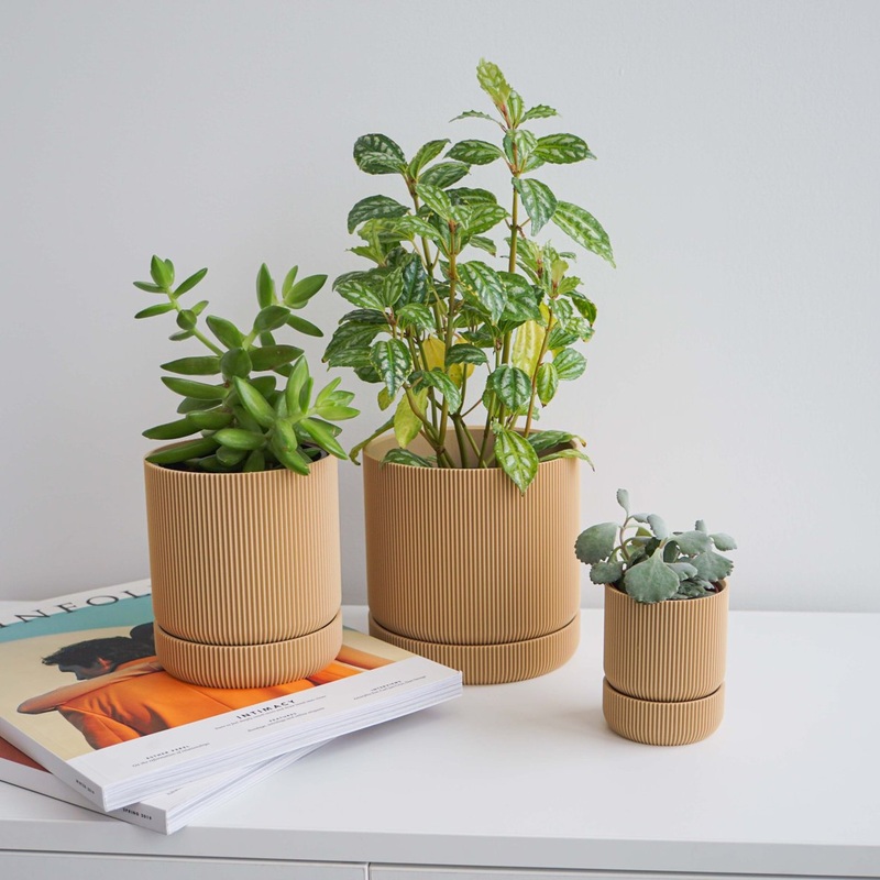 Tan Hemlock Planter|2 inch|4 inch|6 inch