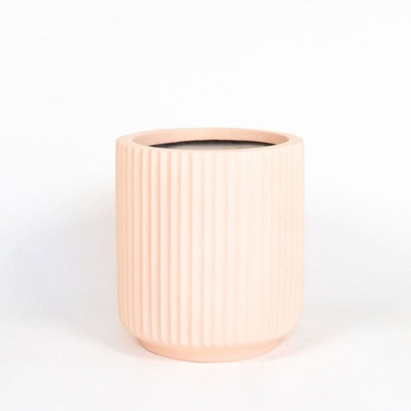 Blush Scallop Planter|8”x8″ (fits a 6” nursery pot)|11”x11” (fits a 10″ nursery pot)