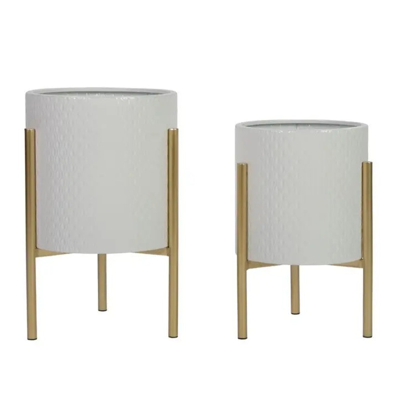 Giana Planter w/ Stand|9″D X 14″H|10.5″D X 16″H