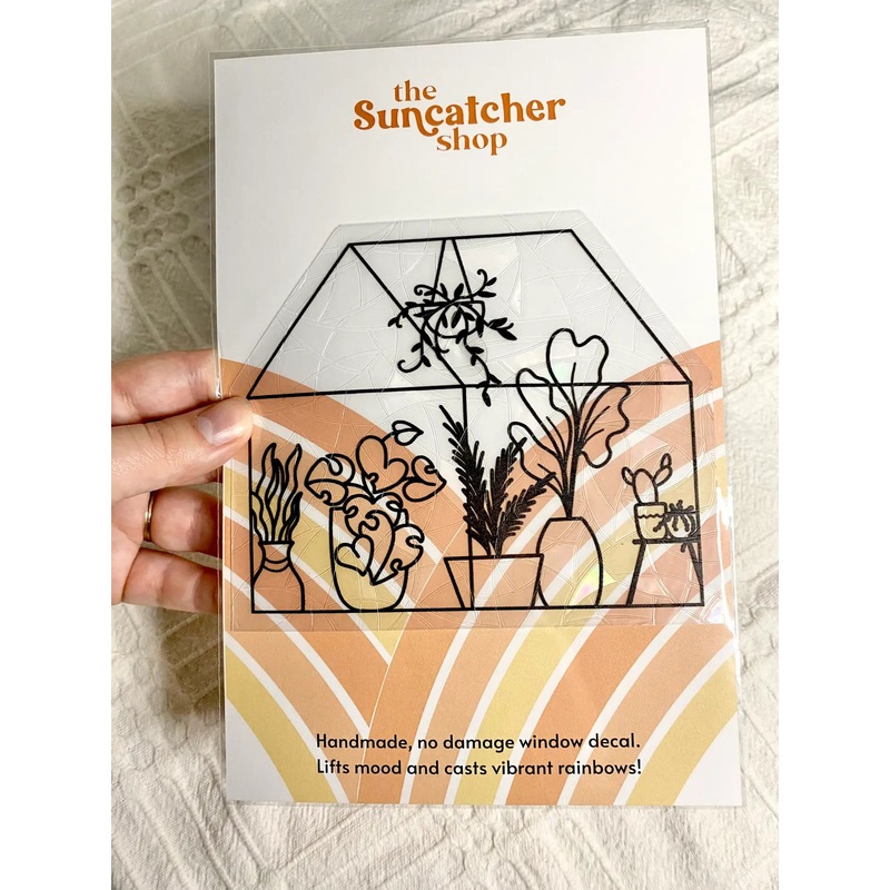 Greenhouse Suncatcher Decal|White|Black