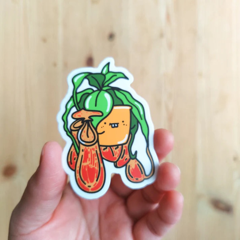 Pitcher Plant Vinyl Sticker