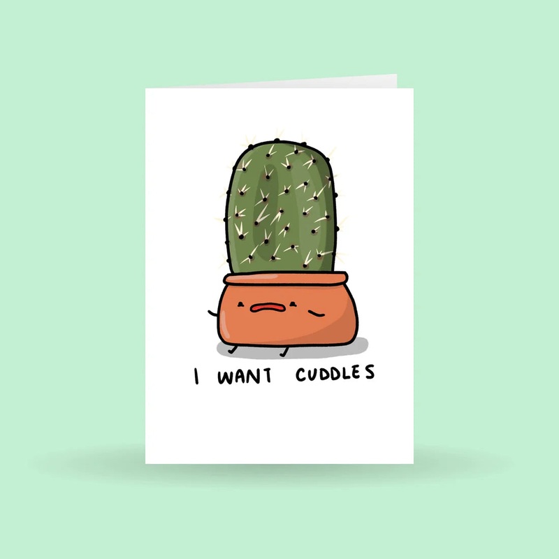 I Want Cuddles Greeting | Greeting Card