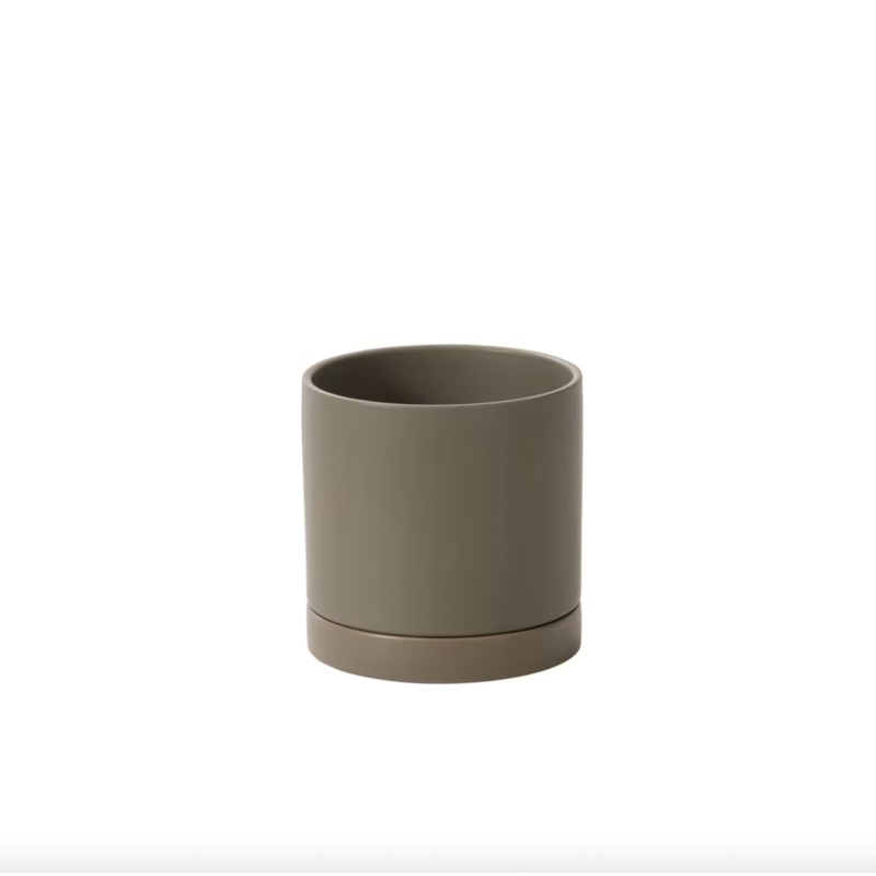 Olive Romey Planter and Saucer