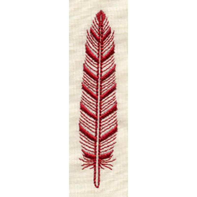 Patterned Feather 3|3.46″ x 0.75″ / 88mm x 19mm