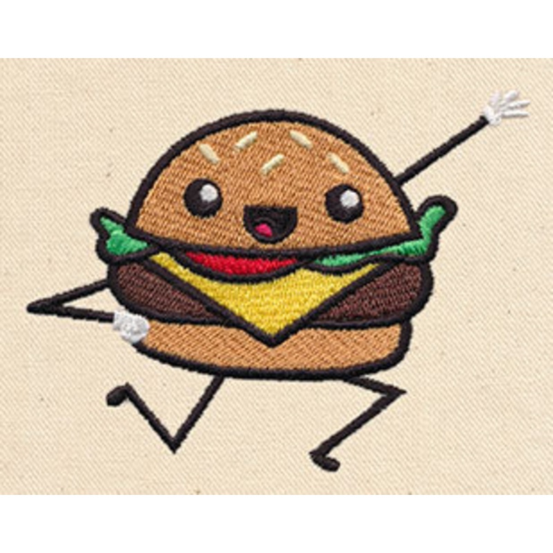BBQute Burger|2.99″ x 3.86″ / 76mm x 98mm