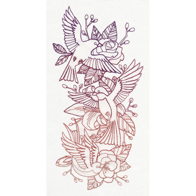 Bird Sleeve|9.45″ x 4.61″ / 240mm x 117mm