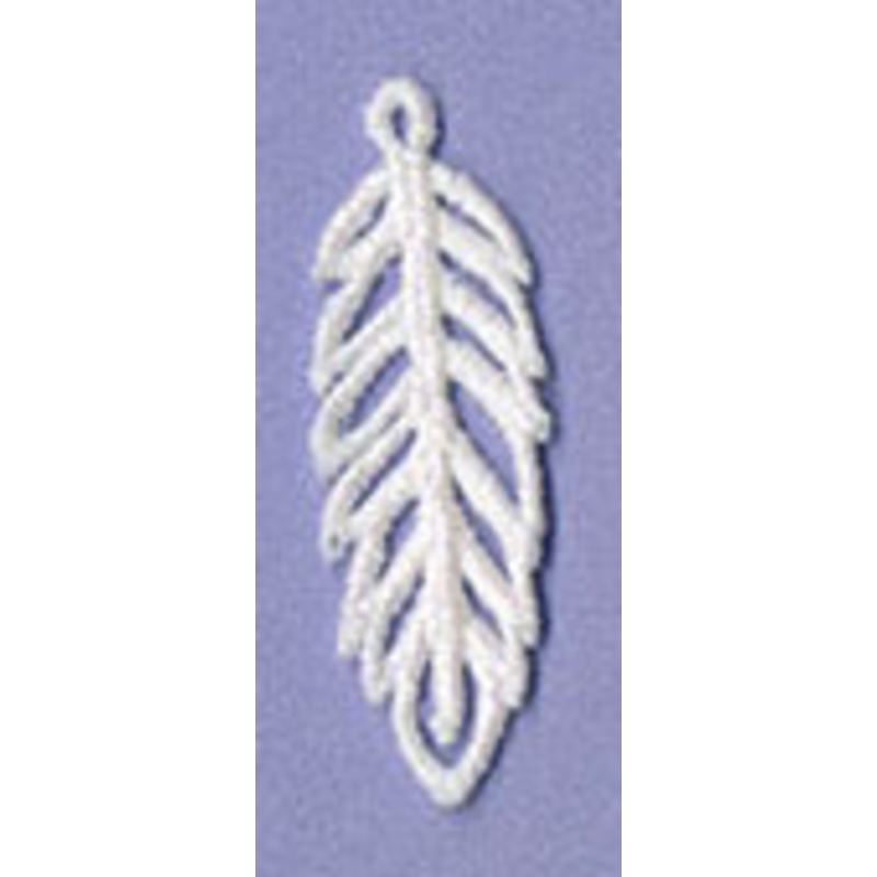 Chic Charms – Feather (Lace)|2.05″ x 0.67″ / 52mm x 17mm