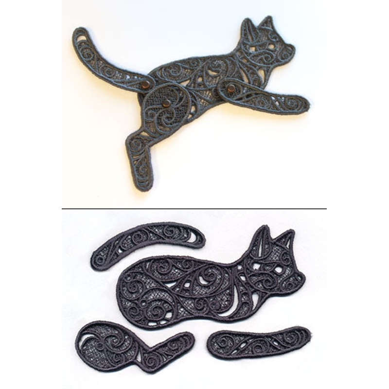 Cuddly Kitty (Lace)|1.97″ x 3.9″ / 50mm x 99mm