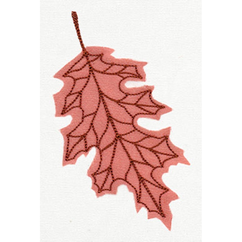 Diaphanous Autumn Oak Leaf (Applique)