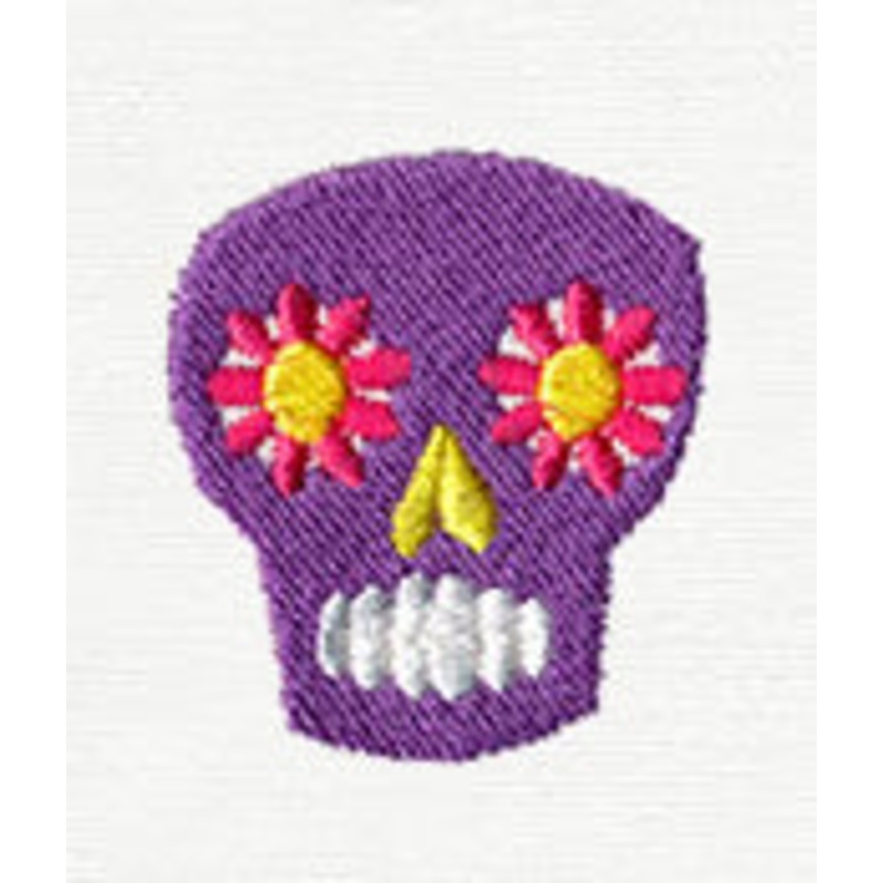 Folklorico – Little Calavera|1.65″ x 1.5″ / 42mm x 38mm