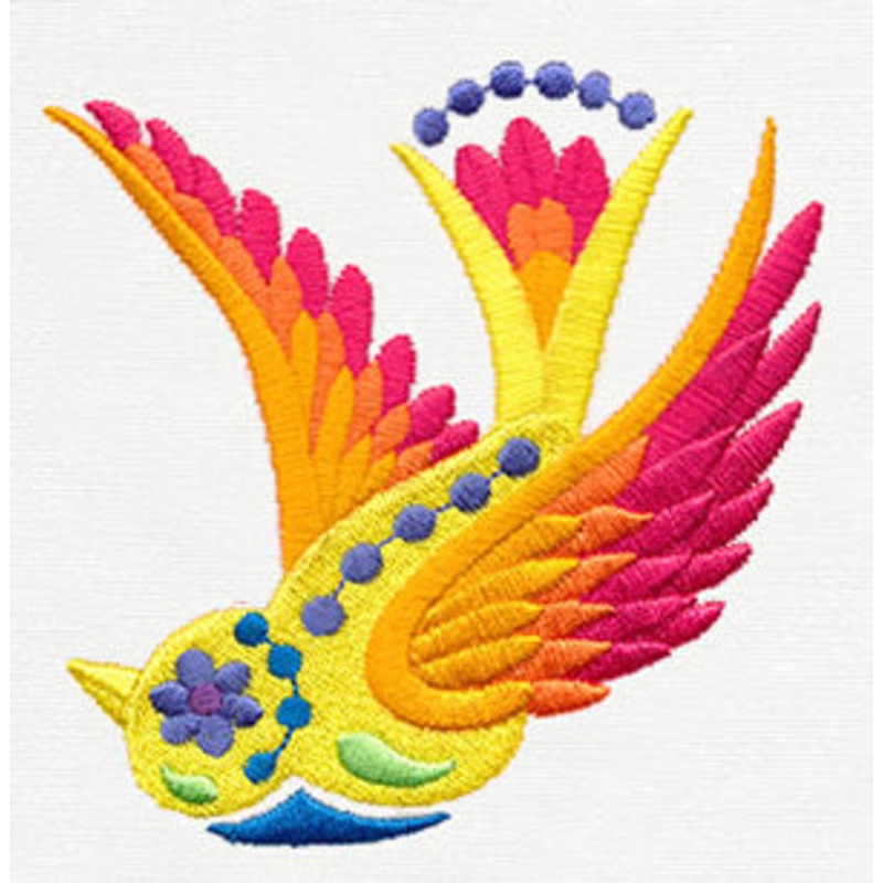 Folklorico – Little Pajaro|3.82″ x 3.86″ / 97mm x 98mm