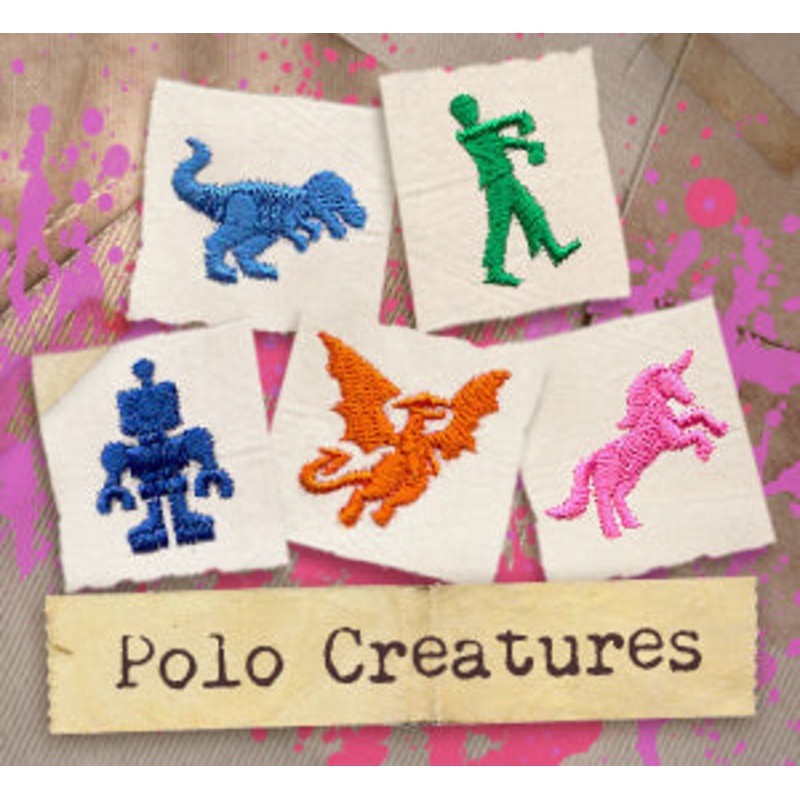 Polo Creatures (Design Pack)|0.98″ x 1.02″ / 25mm x 26mm