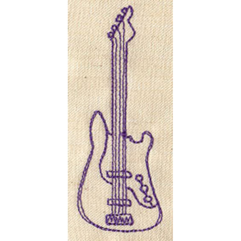 Raw Rock Guitar 1|3.62″ x 1.38″ / 92mm x 35mm