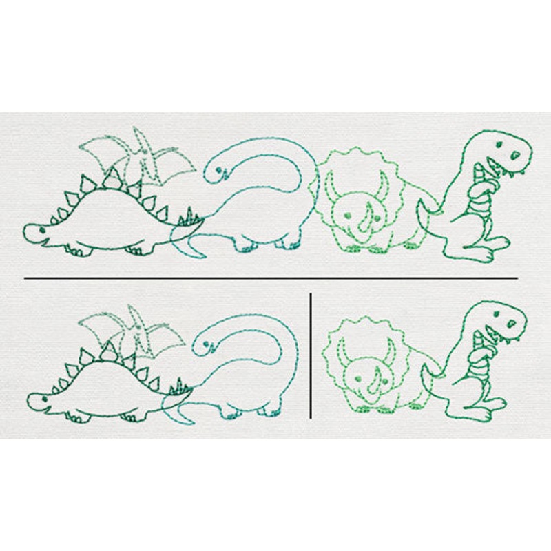 Creature Feature – Dinosaur Border (Split)
