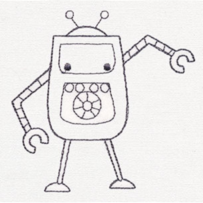Creature Feature – Robot 5|3.78″ x 3.86″ / 96mm x 98mm