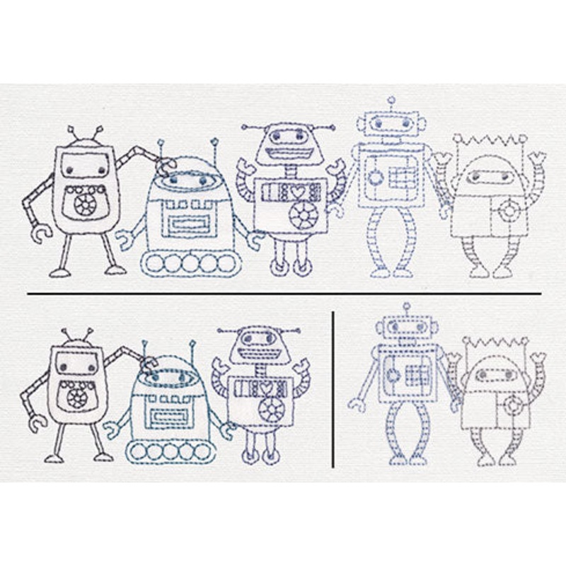 Creature Feature – Robot Border (Split)