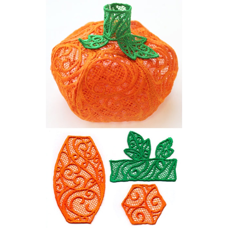 Elegant Pumpkin (Lace)|3.9″ x 2.36″ / 99mm x 60mm