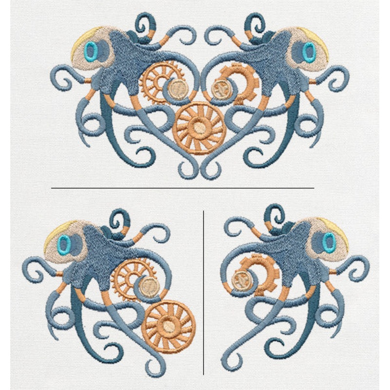 Octopi in Love (Split)|3.62″ x 3.86″ / 92mm x 98mm