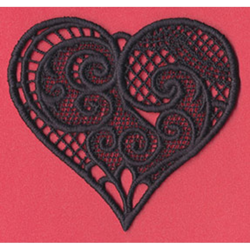 Victorian Heart (Lace)|3.62″ x 3.9″ / 92mm x 99mm