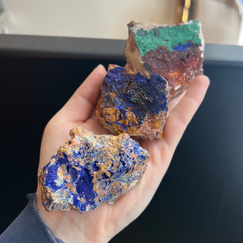 Azurite w/ Malachite – Raw
