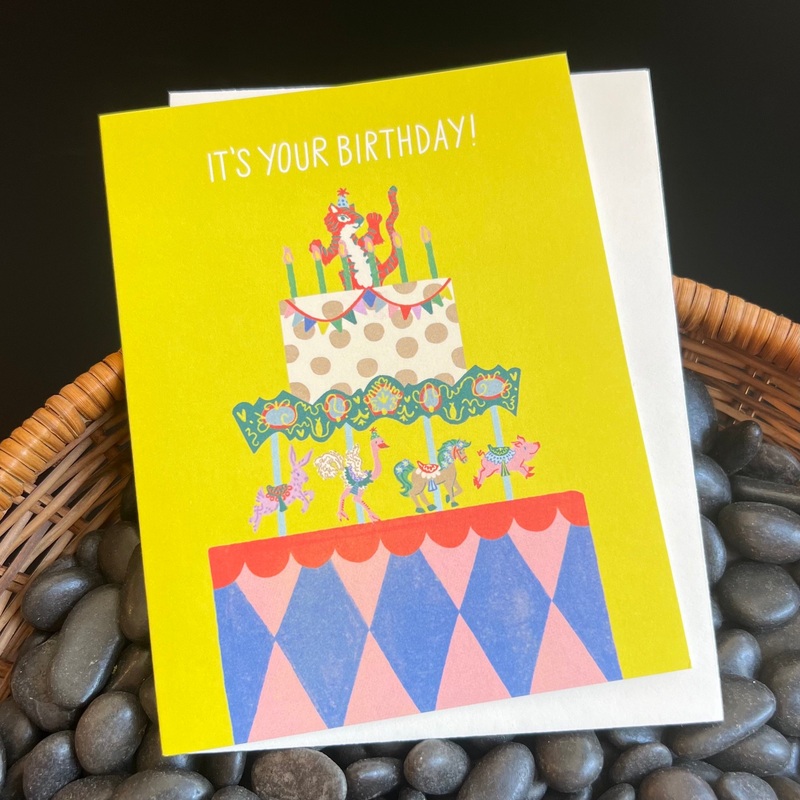 Cake Carousel Birthday Card