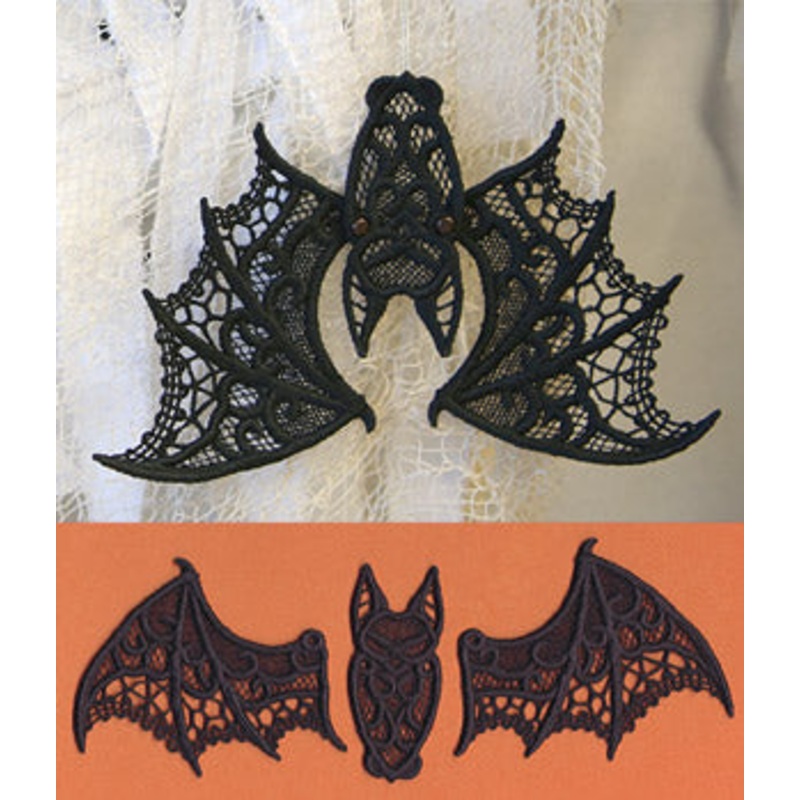 Batty Beauty (Lace)|3.11″ x 3.86″ / 79mm x 98mm