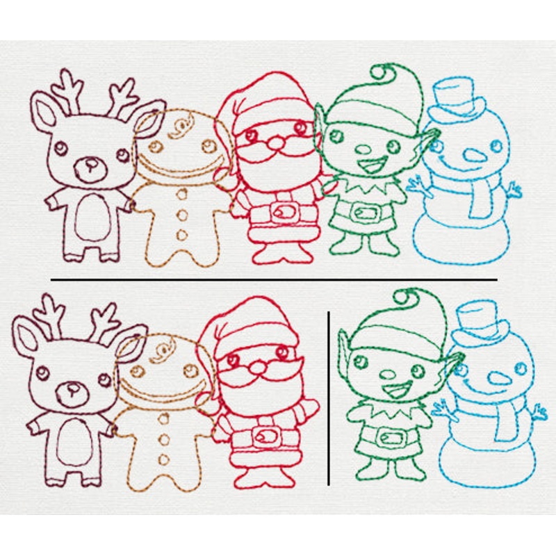 Christmas Friends Border (Split)