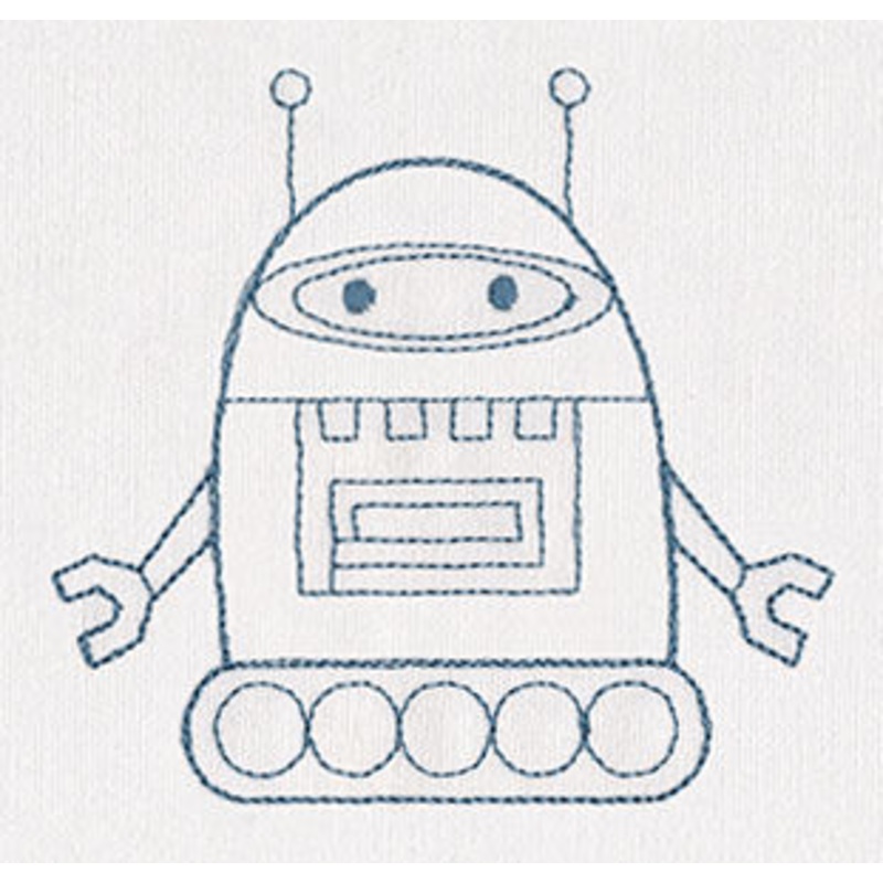Creature Feature – Robot 2|3.58″ x 3.86″ / 91mm x 98mm