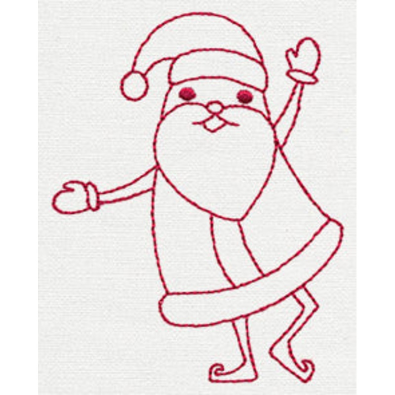 Dancing Santa 1|3.86″ x 3.03″ / 98mm x 77mm