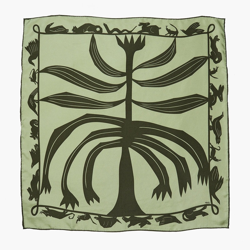 Familiar Scarf Bandana – 100% Silk