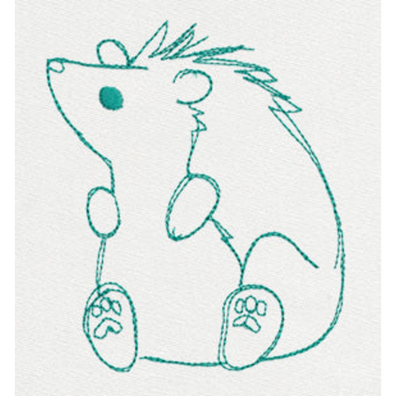 Friends Border – Hedgehog|3.86″ x 3.19″ / 98mm x 81mm