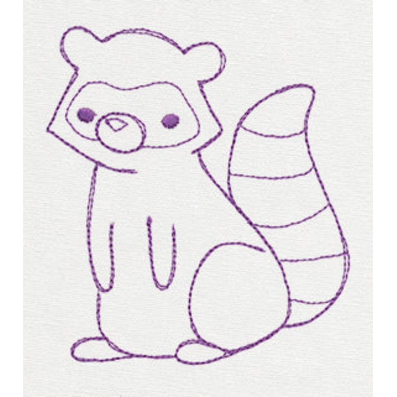 Friends Border – Raccoon|3.86″ x 3.39″ / 98mm x 86mm