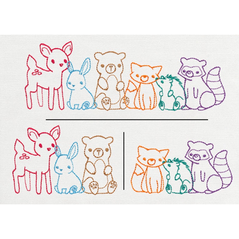 Friends Border (Split)|2.36″ x 3.54″ / 60mm x 90mm