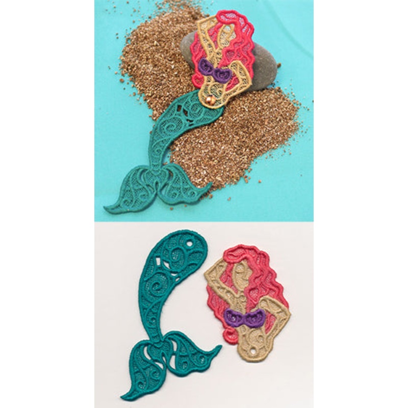 Ocean Nymph (Lace)|3.86″ x 3.78″ / 98mm x 96mm
